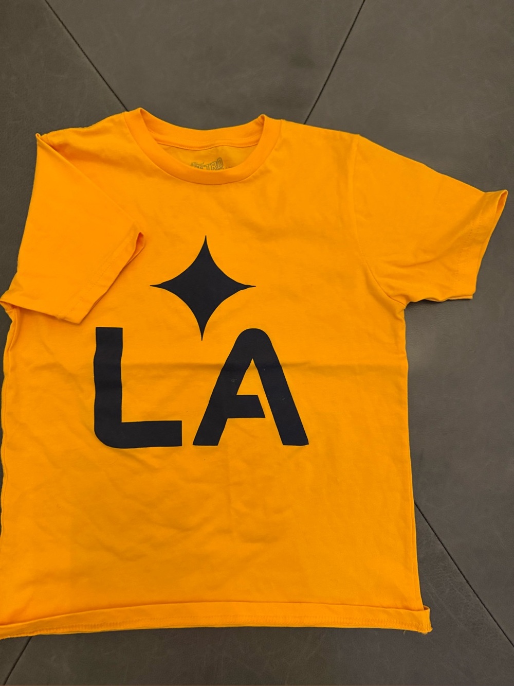Kids LA Graphic Tee in Bright Yellow